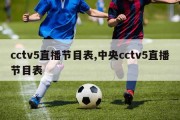 cctv5直播节目表,中央cctv5直播节目表